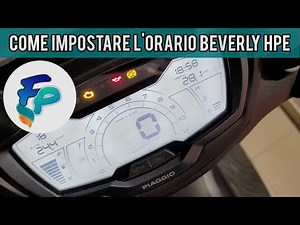 How to set the time on the Piaggio Beverly 400? (with video)
