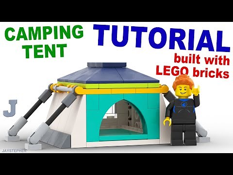 Tutorial On How To Make A Camping Tent Scaled For LEGO Minifigures