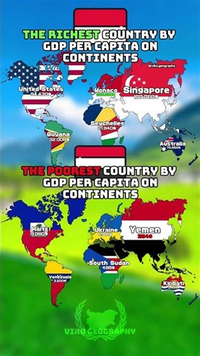 Richest and poorest country by gdp per capita #geography#europe#map#mapping#fyp#mapper#fypviralシ