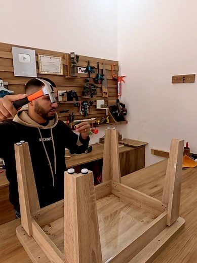 شاهد كيف صنعت طاولة قهوة صغيرة #woodworking #diy #tools #نجارة | Woodworking