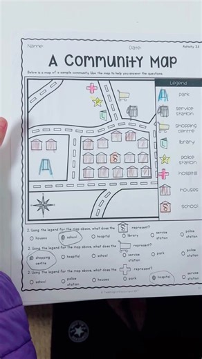 Science Topics 27: Community Map Videos for English Beginners #englishlearning #english #share #autismspeaks #kidslearning #englishreading #englishstudy #alwayslearning #英语启蒙 #drawing #science #topic #grade1 #community