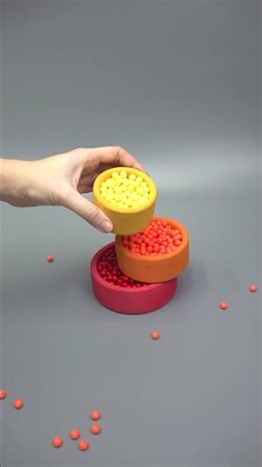 ASMR Tower of Beads🔮🌈⭐Soothing Sounds of Beads Falling Reverse Magic #reverse #asmr #beads