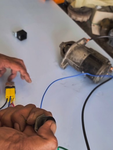 4-Pin Relay Starter Wiring with Push Button
