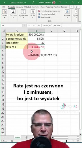 Jak obliczyć ratę kredytu w Excelu?