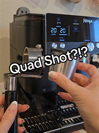 Making a Quad Shot with the Ninja Luxe Cafe