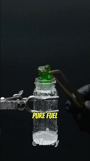 What Happens When You Drop a Gummy Bear Into Molten Chemicals? 👀 | #shorts #science #experiment