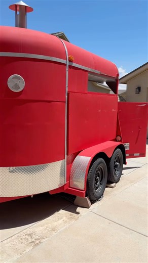 The before and after of my pizza trailer build out. #pizza #custombuild