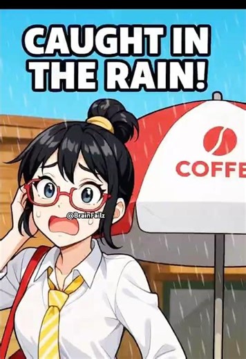 She Forgot Her Umbrella… But What Happens Next?! ☔😱 #fail #viral #help
