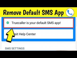 How To Remove Truecaller As Default Sms App | Sand And Receive Message On Trucaller