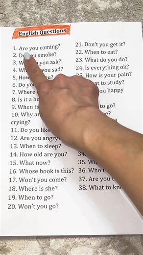 Improve Your English with Simple Questions