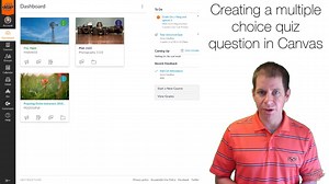 Canvas: Creating a Multiple Choice Quiz Question