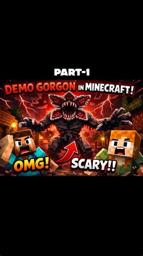 #minecraft Demogorgon in Minecraft 😨 | Stranger Things Horror Mod OMG😱