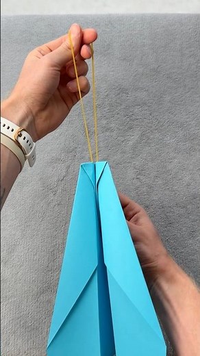 How To Make Rubber Band Paper Plane #papercraft #paperplane