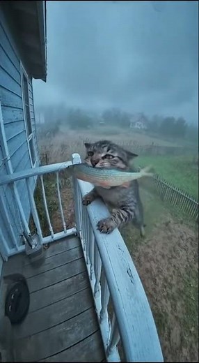 Flying Cat: Hyperrealistic Surveillance Footage