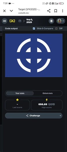 CSS Battles Daily Target 3rd September 2025 Solution | 205 chars | CSS Challenges #cssbattles #css