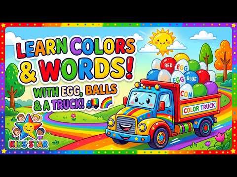 Learn Colors with a Colorful Truck 🚛🌈 | Fun Learning Video for Kids #colors #kidsstar #learncolors