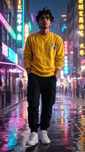 #🎬 AI Cinematic Edit🌧️ Rainy Night Mood✨ 4K Visua