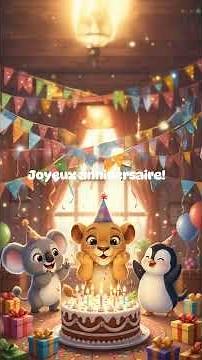 Chanson d'Anniversaire Anglais FACILE pour Enfants Apprendre en S'Amusant