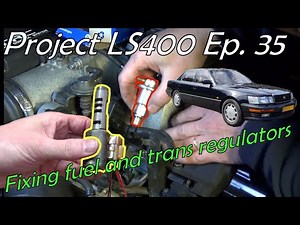 Project Lexus LS400 Episode 35 Fuel system maintenance and Shift solenoids tests