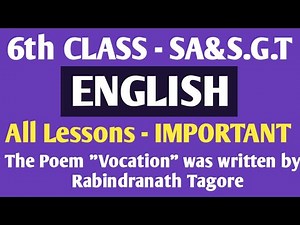 6th CLASS_ENGLISH | ALL LESSONS