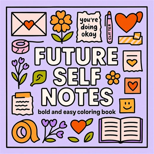 Girly Affirmation Coloring Pages: Nostalgic Stationery Art (PDF Download - Etsy