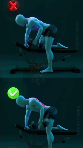 Single Arm Dumbbell Row Proper Form 💪 | Fix Your Back Technique