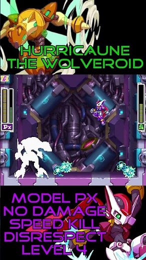 Mega Man ZX, Hurricaune the Wolveroid (Model PX, No Damage, Speed Kill, Disrespect, Level 4 Victory)