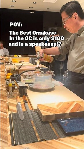 POV: $100 Speakeasy Omakase in the OC is the best #dayinmylife #foodie #sushi #pov #orangecounty
