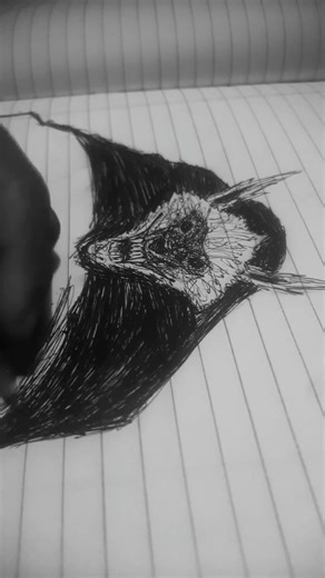 quick pen drawing of wolf #animeedit #anime #phonkagressive #animedrawing #drawing