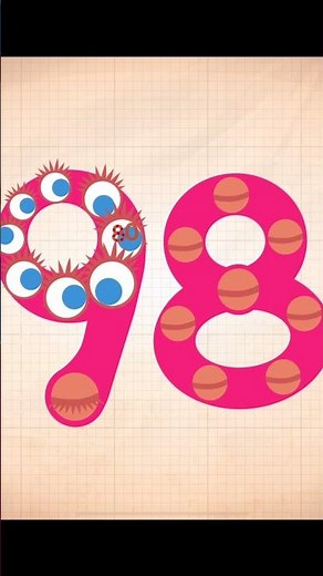 Number 98 #shorts #youtubeshorts #videosforkids #educationalvideosforkids #kidsshorts