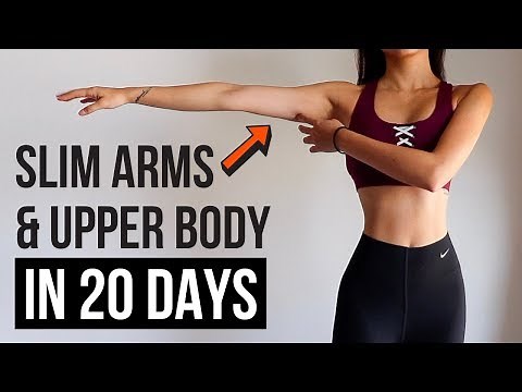 SLIM ARMS & UPPER BODY IN 20 DAYS! 10 min Beginner Friendly Home Workout ~ Emi