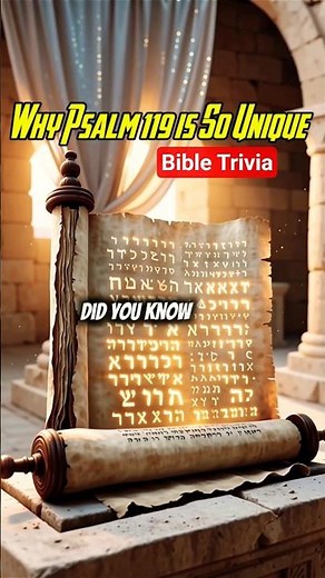 The Bible’s Longest Chapter #BibleFacts #Psalm119 #BiblicalHistory #Scripture #GodsWord #BibleStudy