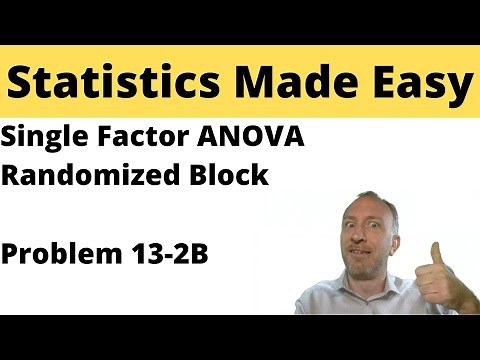 Statistics - Module 13 - ANOVA Randomized Block Design - Problem 13-2B