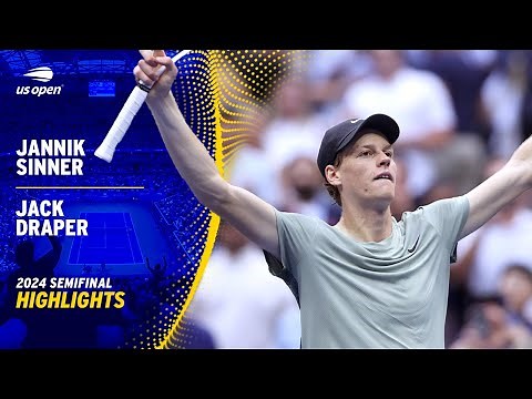 Jannik Sinner vs. Jack Draper Highlights | 2024 US Open Semifinal