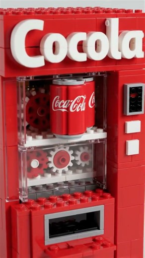 Working cola vending machine #lego