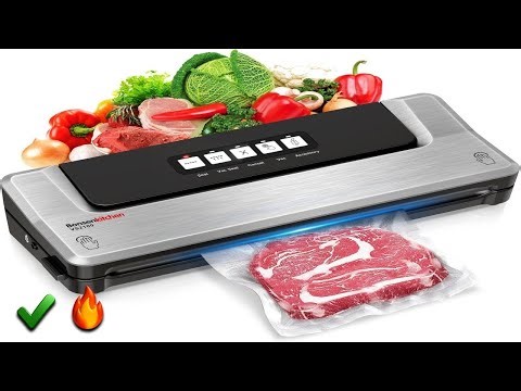 Bonsenkitchen Vacuum Sealing Machine Compact Food Vacuum Sealer Machine with Kit Bags - B09V18GFWL