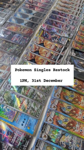 tofutcg on Instagram: "I swear this is the last restock of the year 2025😅 Restock will go live at 1 PM, 31st December. Only available at our website. Link is in our bio!"