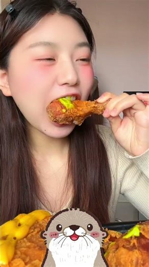 Asmr fired chickens #food #eating #mukbang #eatingsounds