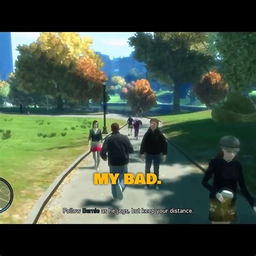 (A Day At The Park With Bernie) #gta #gaming #funny