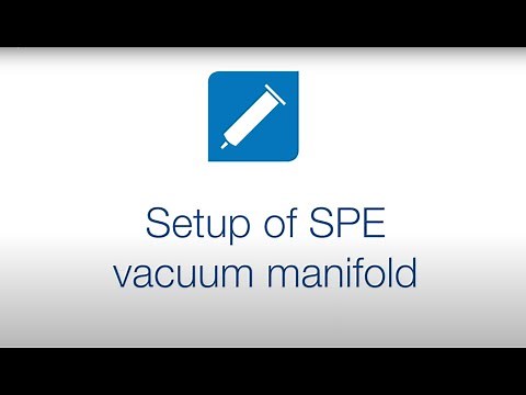 Setup of SPE vacuum manifold