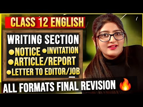 Writing section class 12 english 2024-25