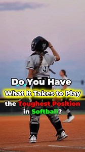 72K views · 1.3K reactions | Do You Have What It Takes to Play the Toughest Position in Softball? | Softball Junkies | Facebook