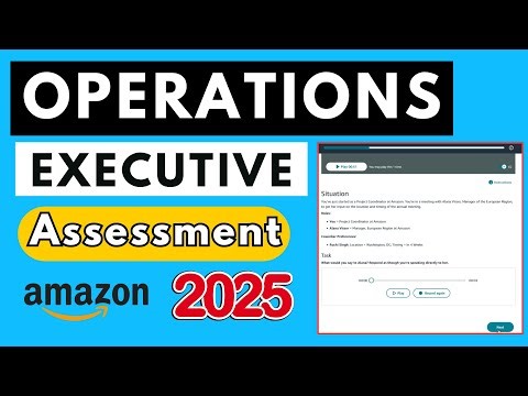 Amazon Operations Executive Assessment Test Answers 2025 | Operations Executive Amazon Interview