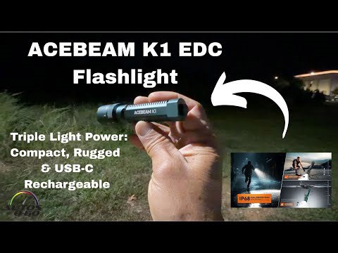 Linterna EDC ACEBEAM K1 | Potencia triple de luz: compacta, robusta y recargable por USB-C
