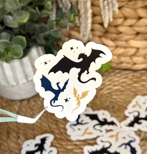Fourth Wing Dragon Sticker - Etsy