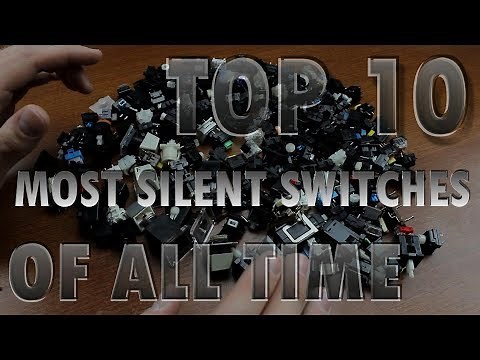 TOP 10 most SILENT mechanical keyboard switches of all time
