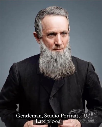 Bearded Gentlemen, Studio Portrait, Late 1800s