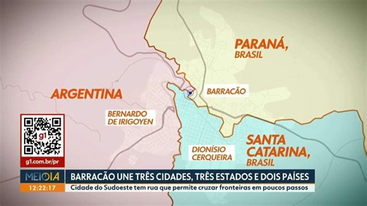 Fronteira em Barracão permite cruzar estados e países a pé