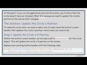 How to Move a Shape in JavaFX with a Button Press