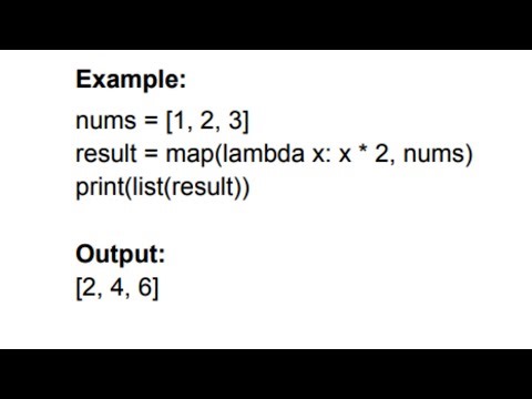 24.1 Python map Example